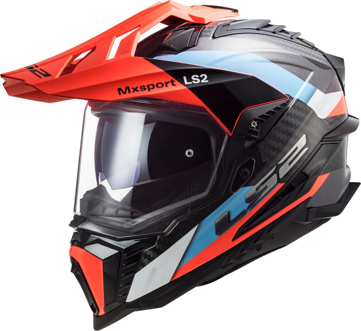 Мотошлем LS2 MX701 C Explorer Frontier XL Blue/Fluo Orange (21644)