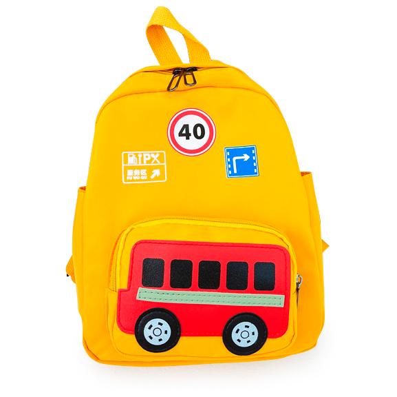 Дошкільний рюкзак Evo-kids Small Bus з автобусом Жовтий - фото 1