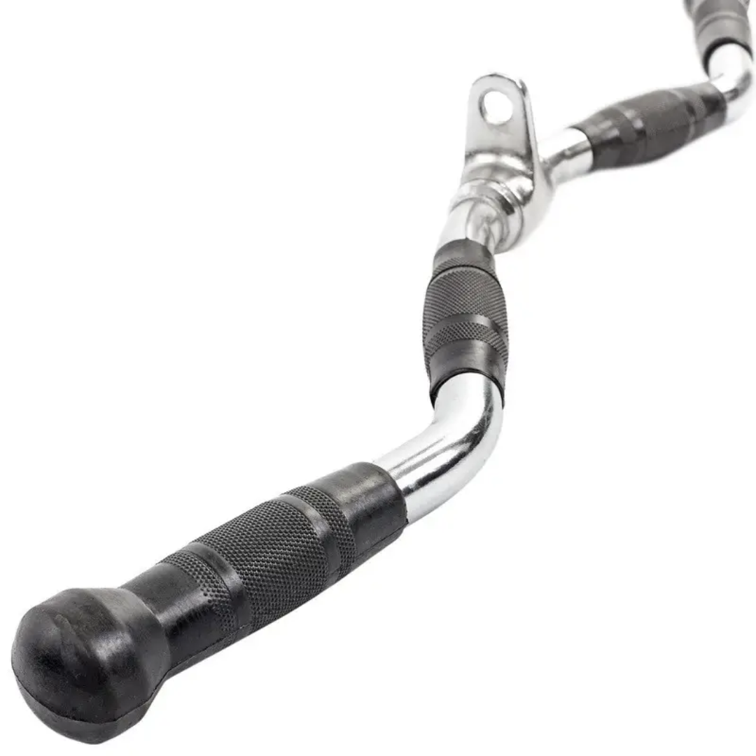 Ручка для верхней тяги York Fitnes W-образная с резиновыми рукояткамиs 70 см Хром - фото 2 Ручка для верхней тяги York Fitnes W-образная с резиновыми рукояткамиs 70 см Хром - фото 2