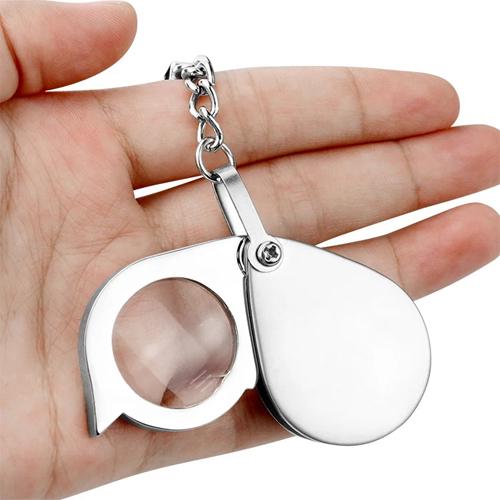 Лупа міні кишенькова 30x брелок лінза акрил Silver (957053) - фото 3 Лупа міні кишенькова 30x брелок лінза акрил Silver (957053) - фото 3