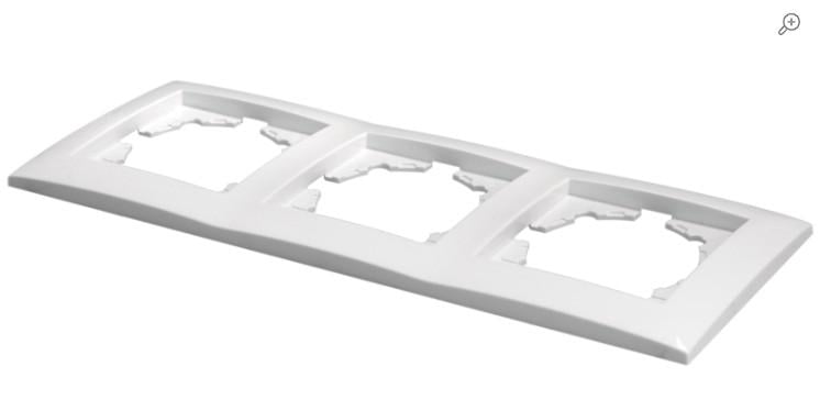 Рамка для розеток потрійна FI-3 White