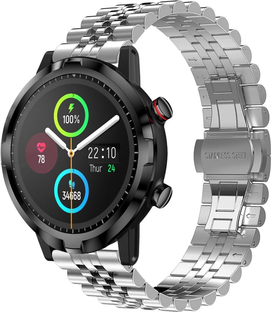 Браслет металлический Stech для Haylou Smart Watch RT LS05S Silver (25265-59) Браслет металлический Stech для Haylou Smart Watch RT LS05S Silver (25265-59)