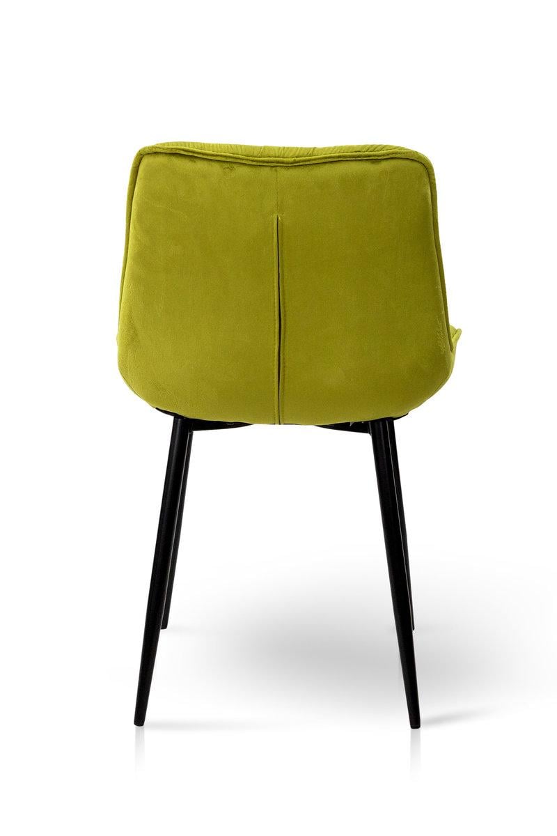 Стілець кухонний Мікс Меблі Прадо Білий/Велюр/Олива - фото 3 Стілець кухонний Мікс Меблі Прадо Білий/Велюр/Олива - фото 3