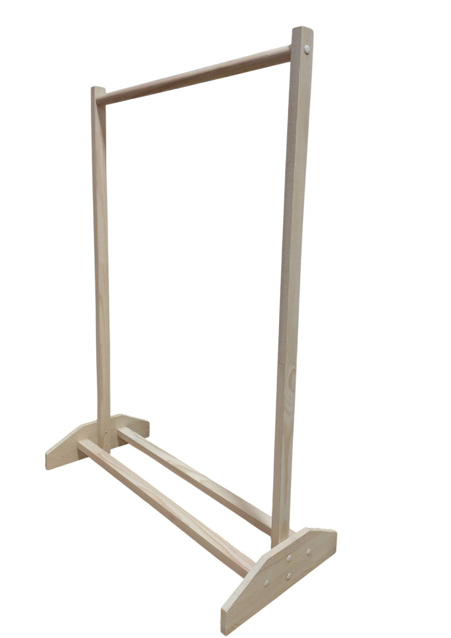 Стойка-вешалка для одежды детская напольная деревянная (2411859562)