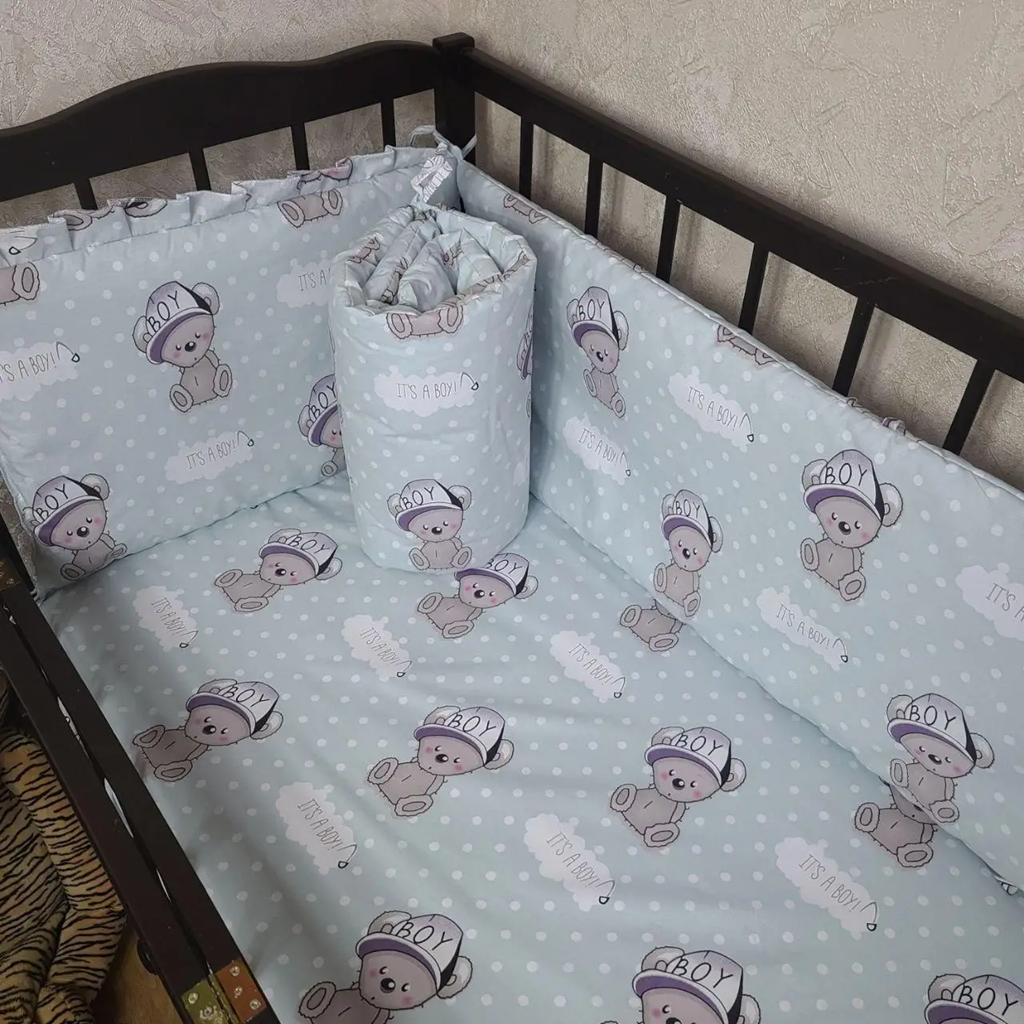 Бортики в кроватку на 4 стороны 120х60 см 4 части (4401) - фото 3 Бортики в кроватку на 4 стороны 120х60 см 4 части (4401) - фото 3