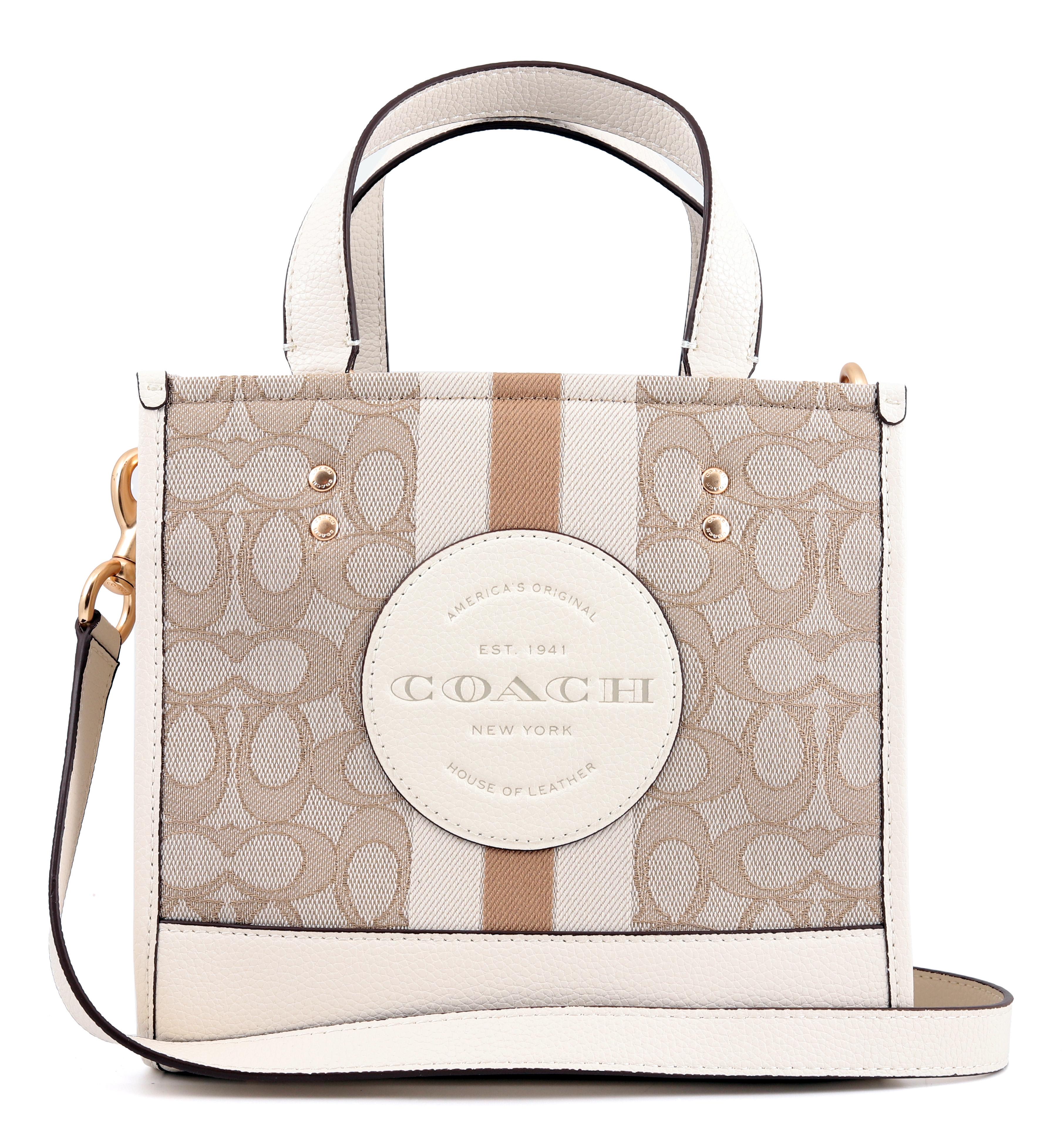 Сумка женская Coach Dempsey Tote 22 Белый