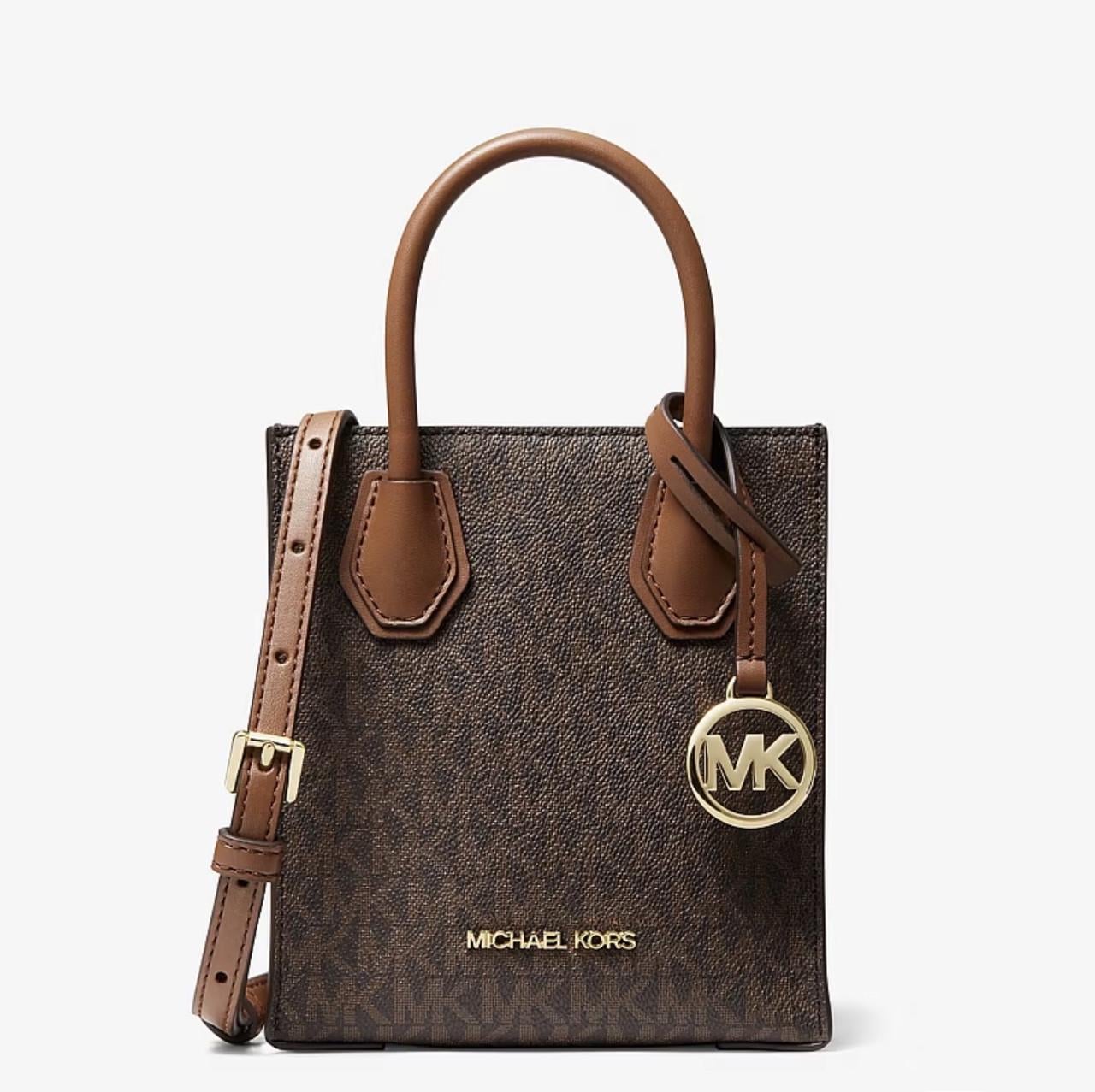 Сумка через плече Michael Kors Mercer Extra-Small Logo and Leather 15х17х6 см Сумка через плече Michael Kors Mercer Extra-Small Logo and Leather 15х17х6 см