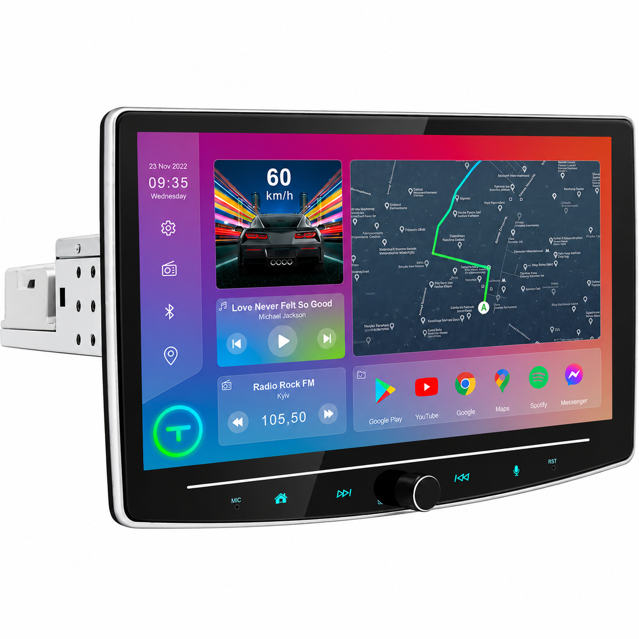 Автомагнитола MU104 QLED Android 1 Din с поворотным экраном и CarPlay 10" (1012-732-00) Автомагнитола MU104 QLED Android 1 Din с поворотным экраном и CarPlay 10" (1012-732-00)