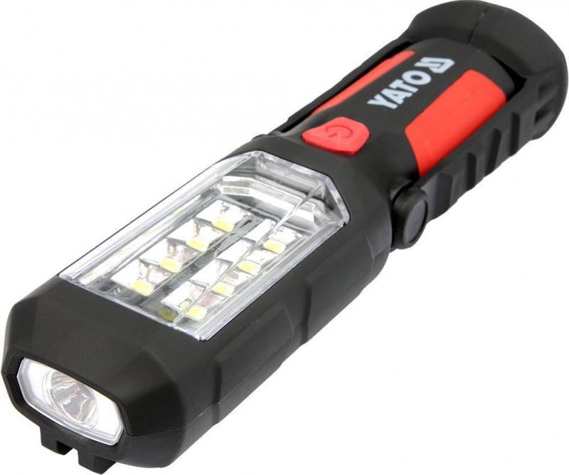 Фонарь LED на батарейки 3X AA, 8+1 диод, крюк+магнит, 3 режима света (YT-08513)