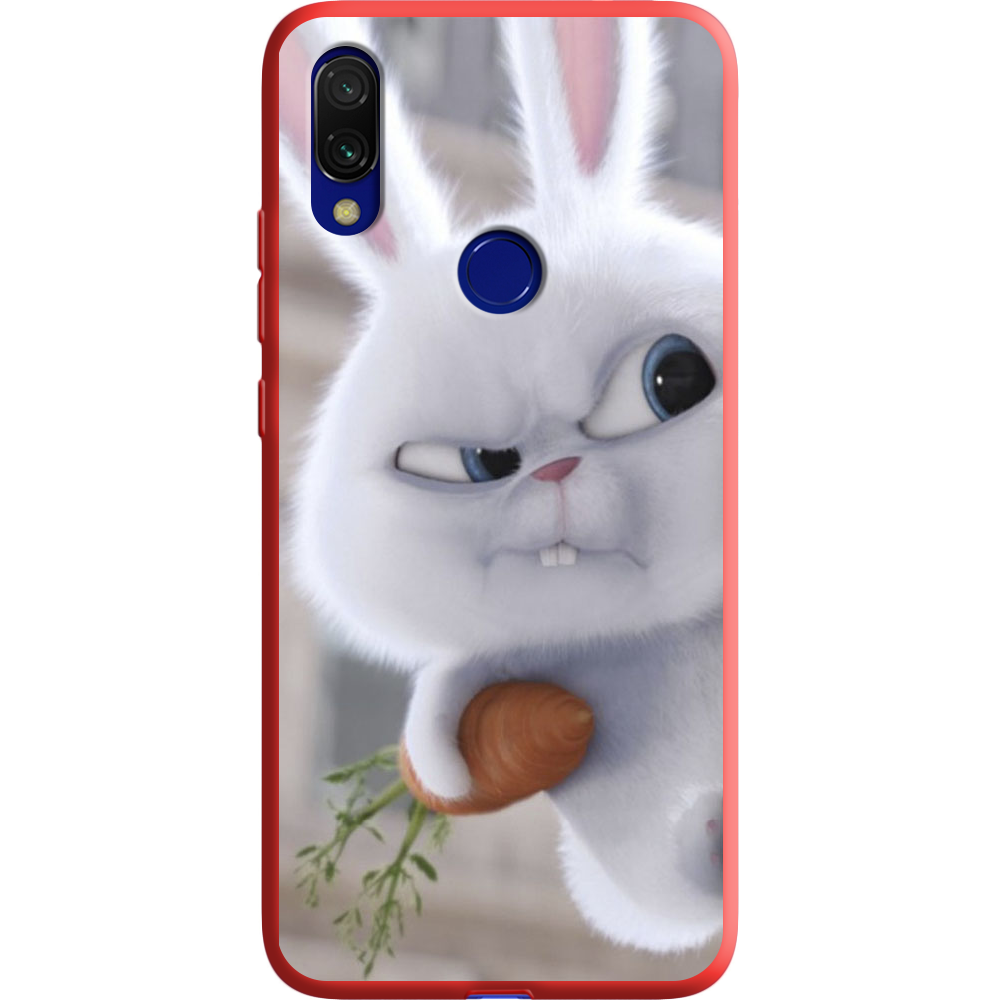 Чехол Boxface Xiaomi Redmi 7 Rabbit Snowball Красный силикон (36506-up1116-37060)