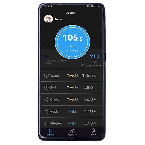 Ваги підлогові аналітичні Adler AD 8187 Smart FitGo Black (id_1991) - фото 6 Ваги підлогові аналітичні Adler AD 8187 Smart FitGo Black (id_1991) - фото 6