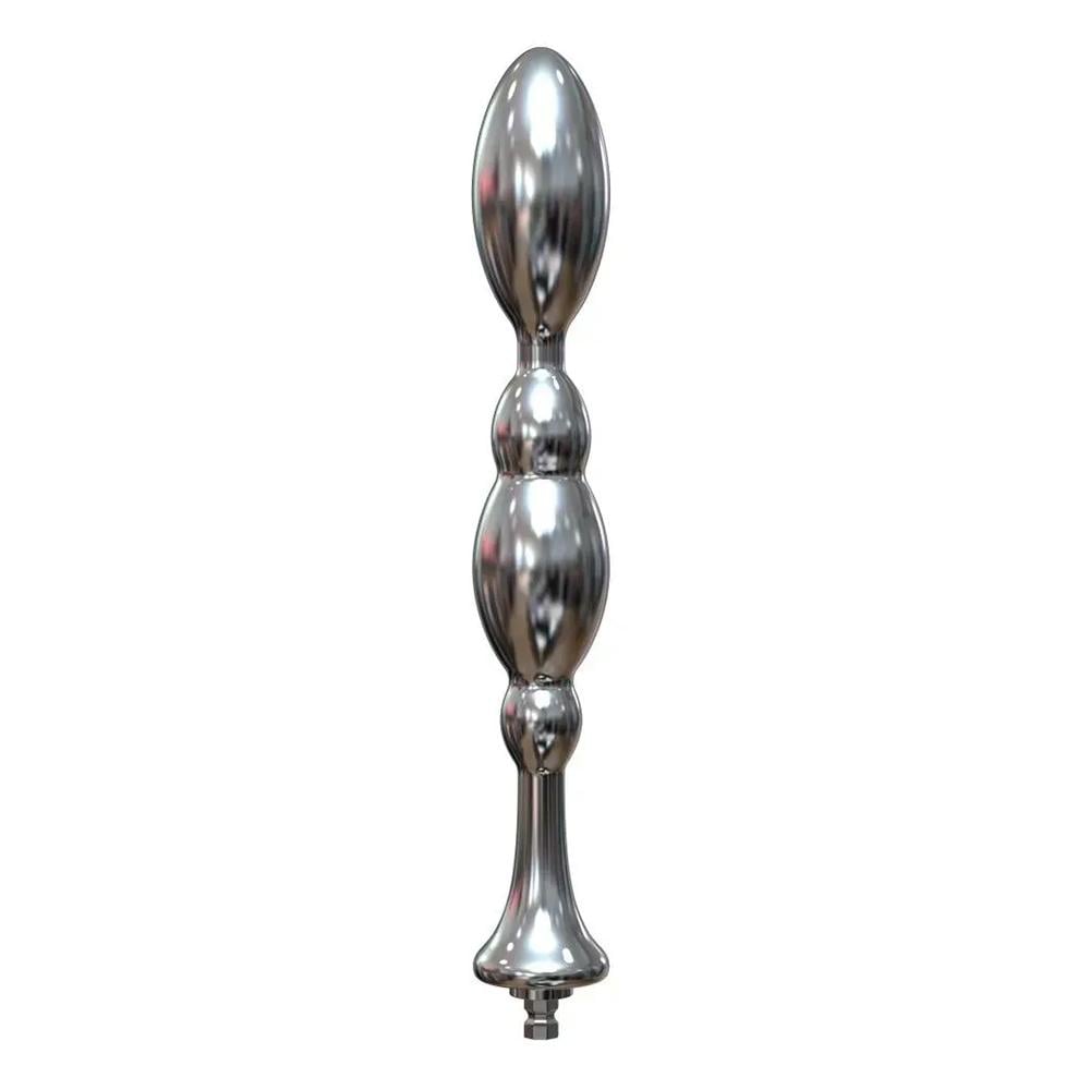 Стимулятор анальный для секс-машин Hismith Bullet Anal Toy 22,6 см Серебристый (31516)