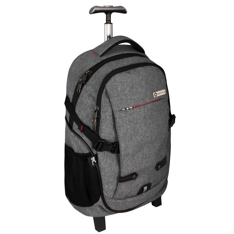 Рюкзак на коліщатках Cabinet 34х30х12 см 26-35 л Сірий (O97473)