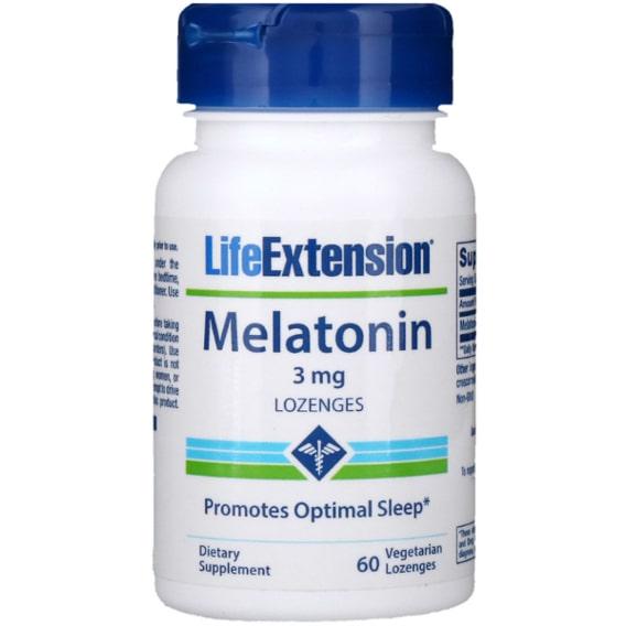 Мелатонін для сну Life Extension Melatonin 3 мг 60 Veg Lozenges (LEX-33206)