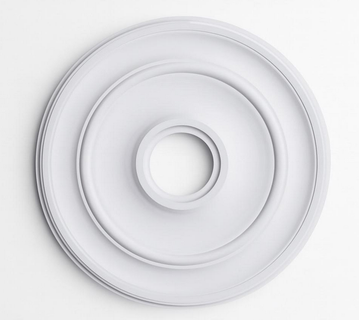 Розетка гипсовая гладкая Р-4 (9678)