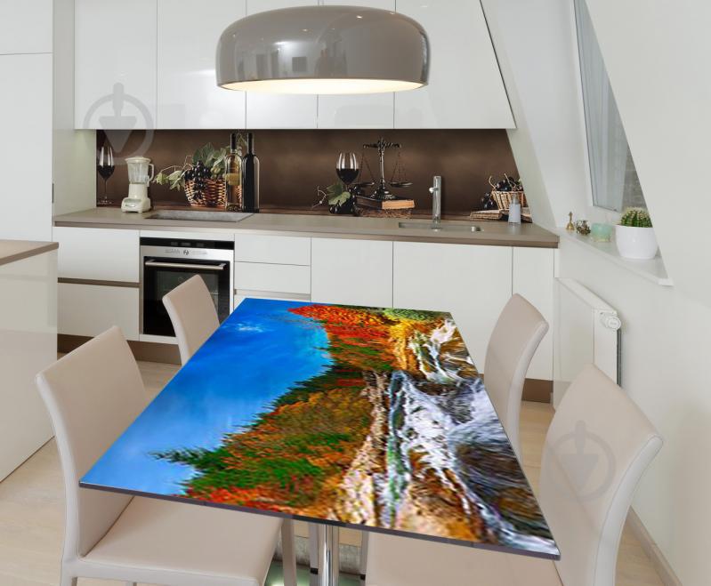 Наклейка 3Д виниловая на стол Zatarga «Идеальное вино» 600х1200 мм для домов, квартир, столов, кофейн, кафе Наклейка 3Д виниловая на стол Zatarga «Идеальное вино» 600х1200 мм для домов, квартир, столов, кофейн, кафе