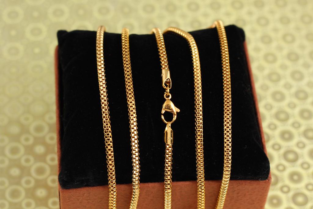 Цепь Xuping Jewelry Рогожка 50 см 3 мм Золотистый