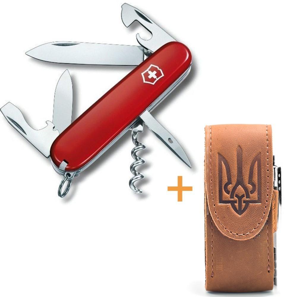 Комплект Victorinox нож Spartan Red 1.3603/чехол для ножа универсальный на липучке/фонарь - фото 6