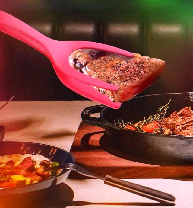 Лопатка кухонная щипцы 2в1 Черный (23705421) - фото 6 Лопатка кухонная щипцы 2в1 Черный (23705421) - фото 6