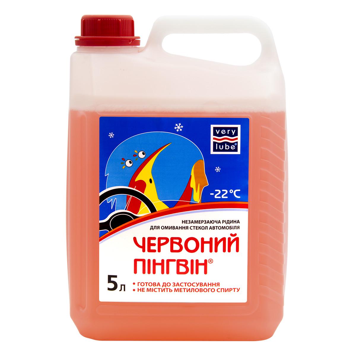 Омивач скла Червоний пінгвін незамерзаючий Xado -22 ⁰С/5 л