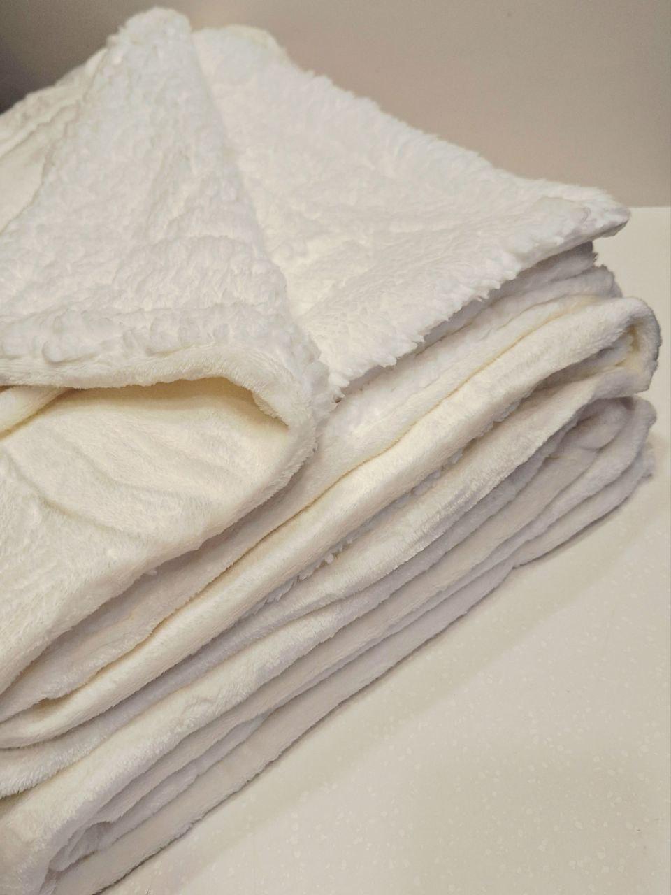 Плед двухсторонний MIULEE на овчине 150x200 см Молочно-белый (1700) - фото 2 Плед двухсторонний MIULEE на овчине 150x200 см Молочно-белый (1700) - фото 2