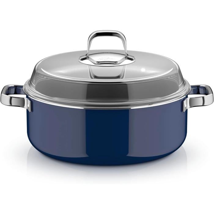 Жаровня WMF со стеклянной крышкой 6 л 24 см Синий