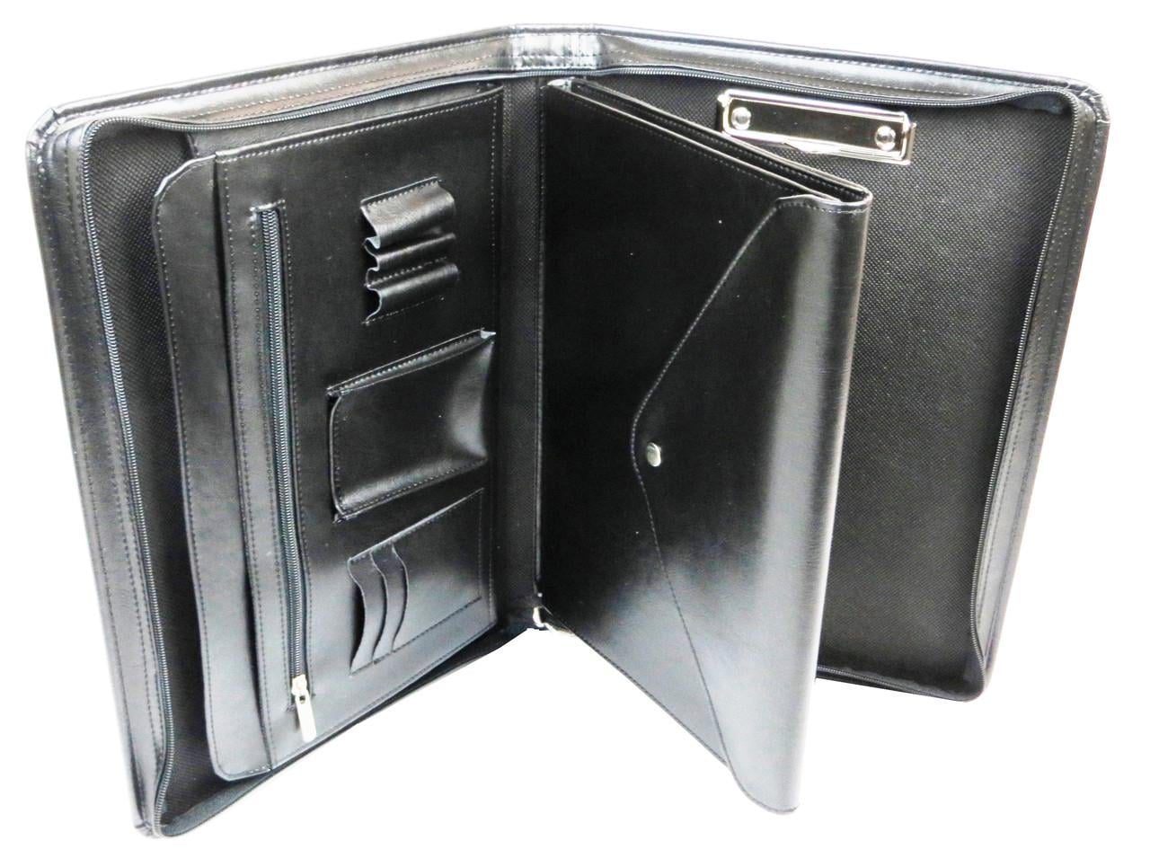 Папка деловая AMO A4 из эко-кожи 37,5×26×4,5 см Черный (921090769)