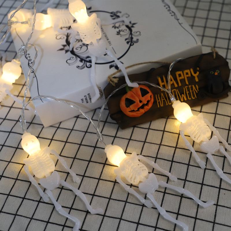 Гирлянда на Хэллоуин Скелет 150 см 10 led 130x35 мм Белый (61129) - фото 2