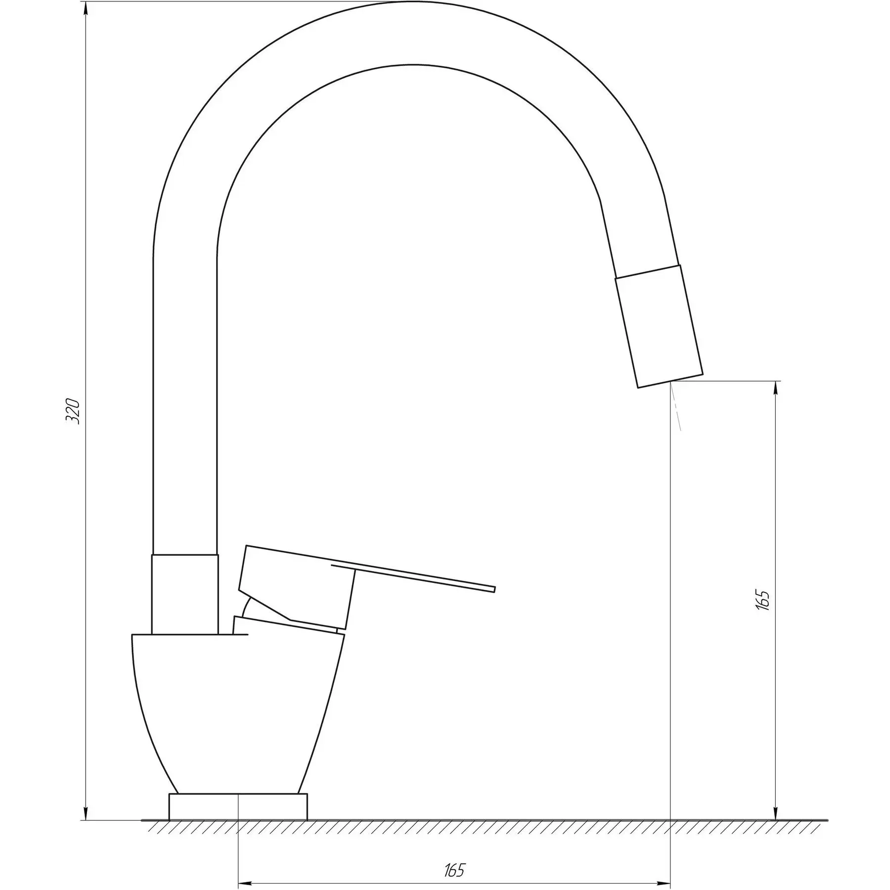 Смеситель кухонный MixMIRA MAIN MSM-203SG (000020481) - фото 4