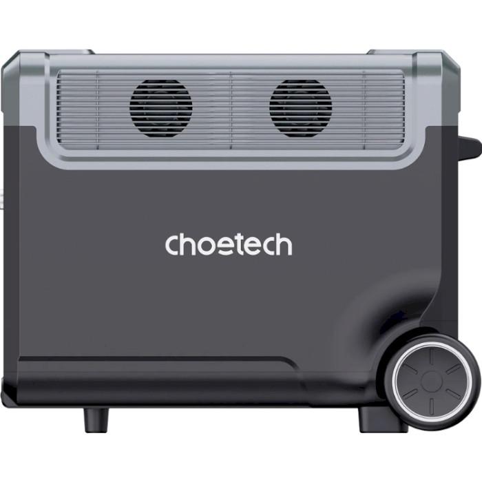 Мобільна зарядна станція Choetech 3600W Bidirectional Type-C/USB/DC/AC Black - фото 2