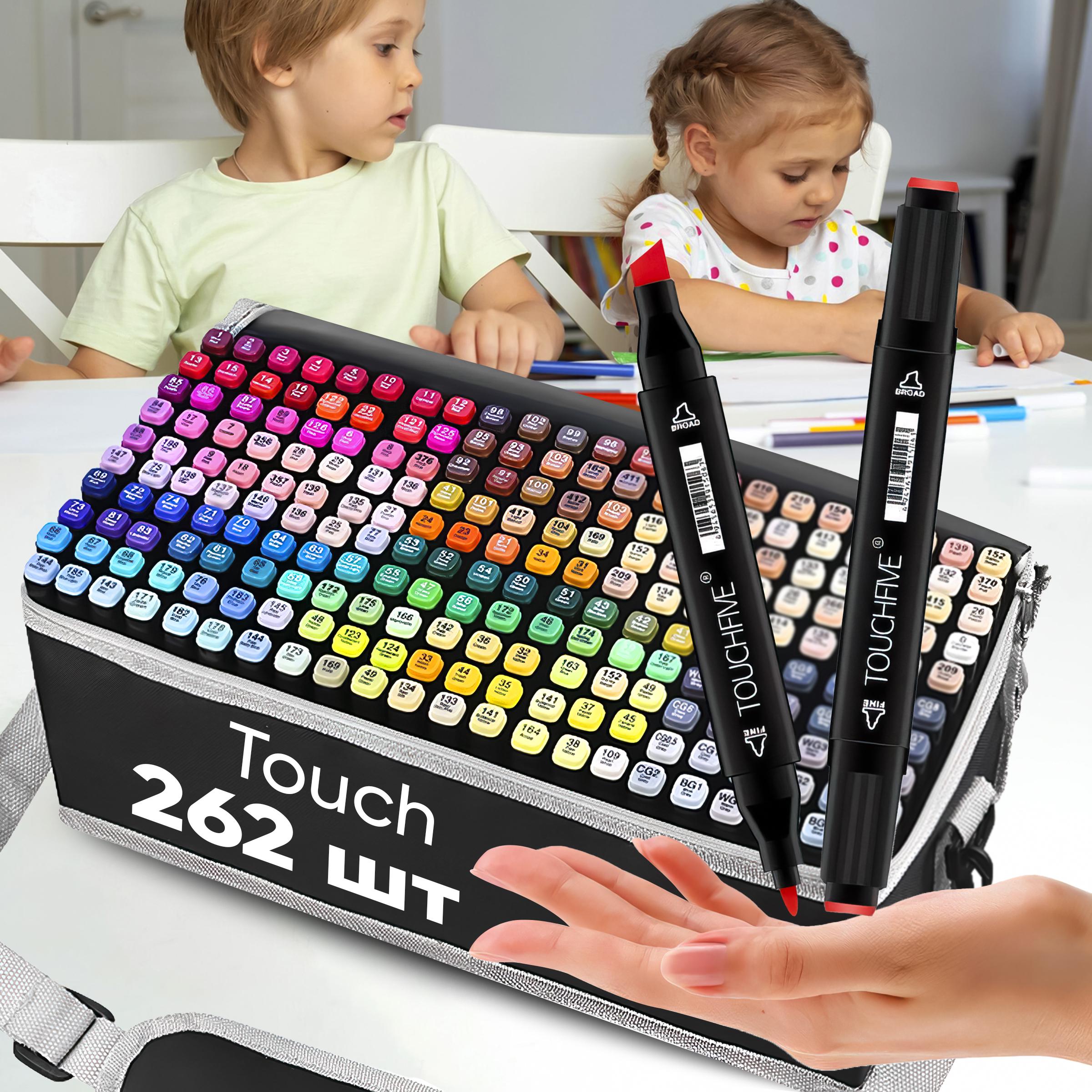 Набор двухсторонних скетч маркеров для рисования Touch 262 шт. (HA-228) - фото 2 Набор двухсторонних скетч маркеров для рисования Touch 262 шт. (HA-228) - фото 2