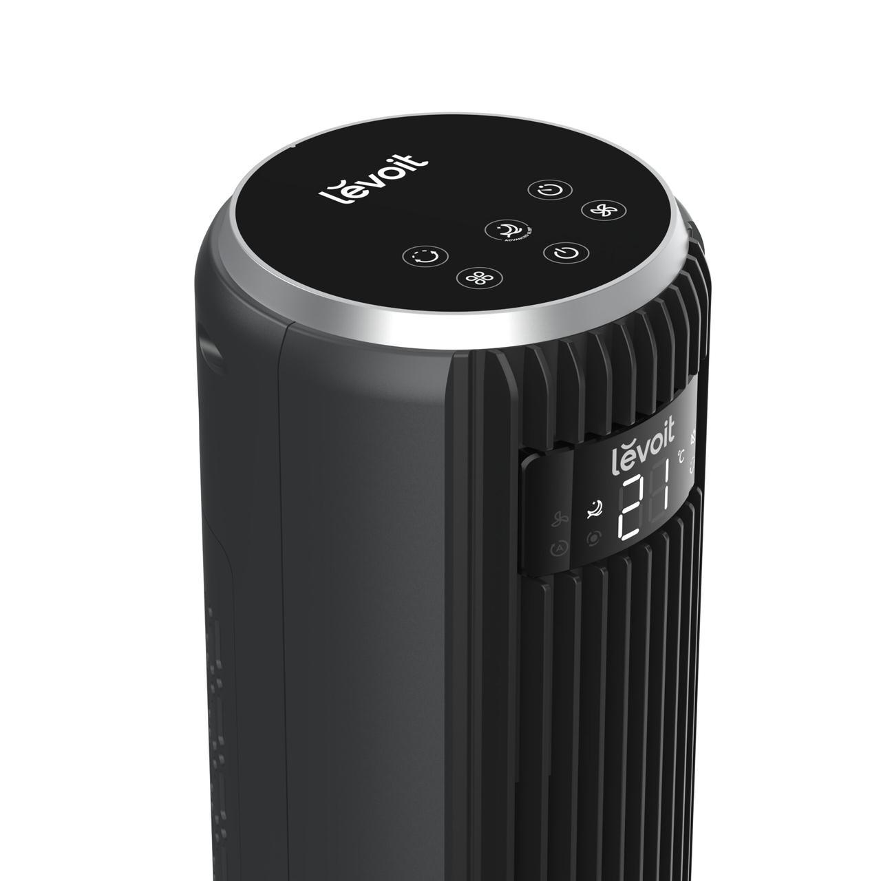 Вентилятор баштовий Levoit 92 см 5 швидкостей 4 режими роботи Чорний - фото 3 Вентилятор баштовий Levoit 92 см 5 швидкостей 4 режими роботи Чорний - фото 3