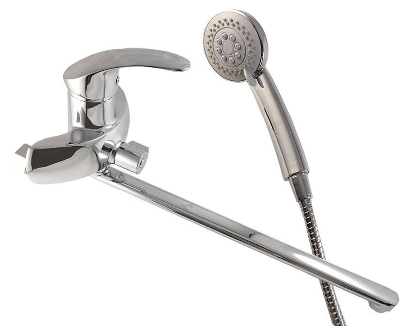 Смеситель для ванны Frap F2221 длинный гусак - фото 1