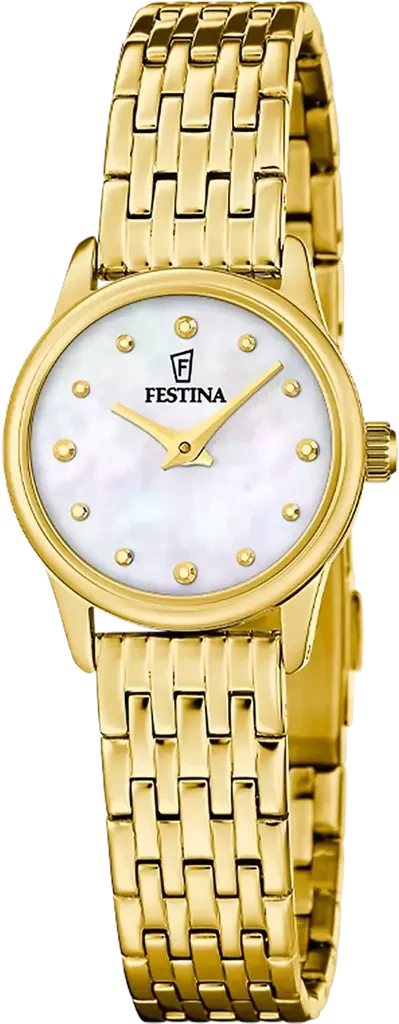Наручные часы женские Festina F20750/1 Mademoiselle со стальным корпусом WR 50 м и перламутровым циферблатом
