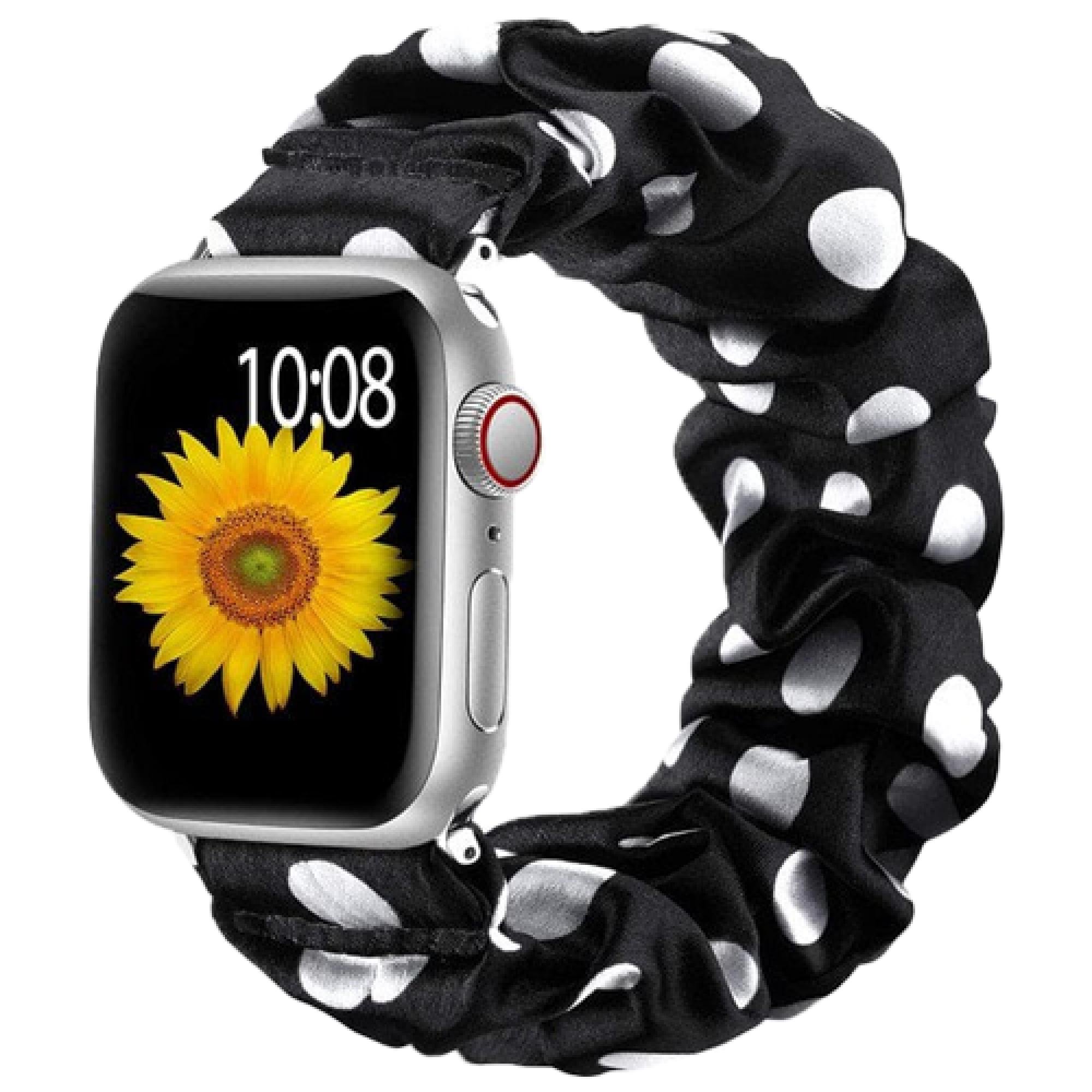 Ремінець резинка для Apple Watch 42 мм Black/White Dot (14028945)