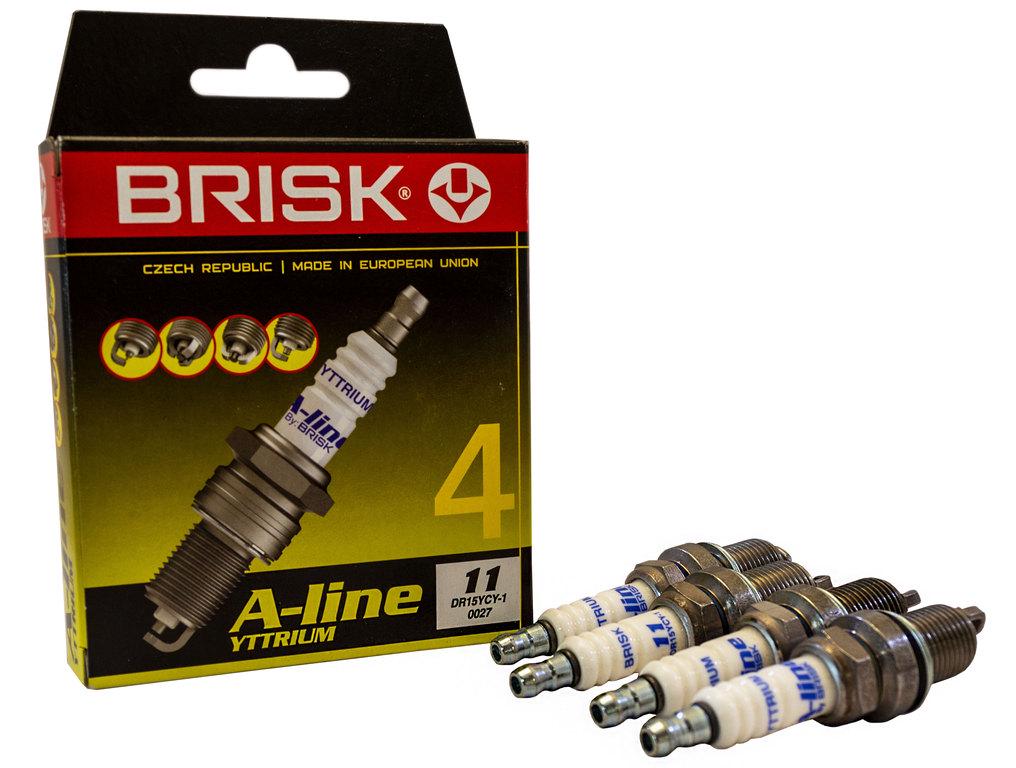 Свеча зажигания ВАЗ 2110-2112 16v Brisk A-Line-11 инжектор 4 шт. (000008090)