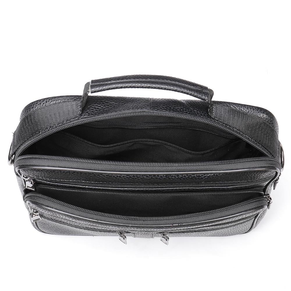 Портфель чоловічий Lorian з натуральної шкіри з відділенням для ноутбука Чорний (LR 256015-black) - фото 9 Портфель чоловічий Lorian з натуральної шкіри з відділенням для ноутбука Чорний (LR 256015-black) - фото 9