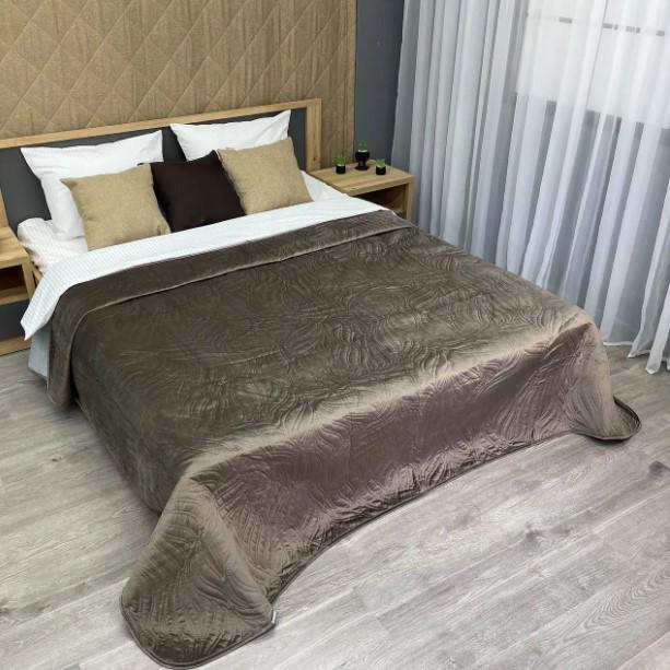 Покрывало двухстороннее Decorator Ultra Sonic Microfiber 240х260 см Мокко (85-038)