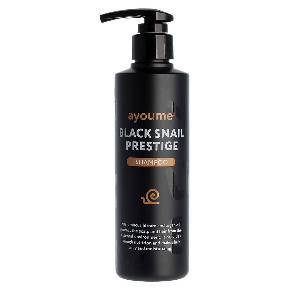 Шампунь для волосся зміцнююча Ayoume Black Snail Prestige Shampoo зміцнює міні-версія 100 мл (1180288628)