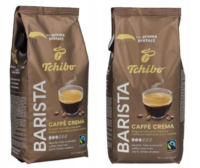 Кава Tchibo Barista Caffe Crema в зернах 1000 г 2 шт.