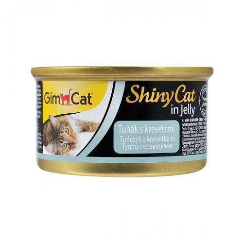 Корм влажный для кошек GimCat Shiny Cat тунец и креветки 70 г