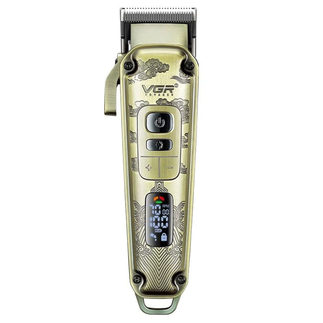 Машинка для стрижки волосся акумуляторна VGR V 005 з 8 насадками та LED дисплеєм (24158436)