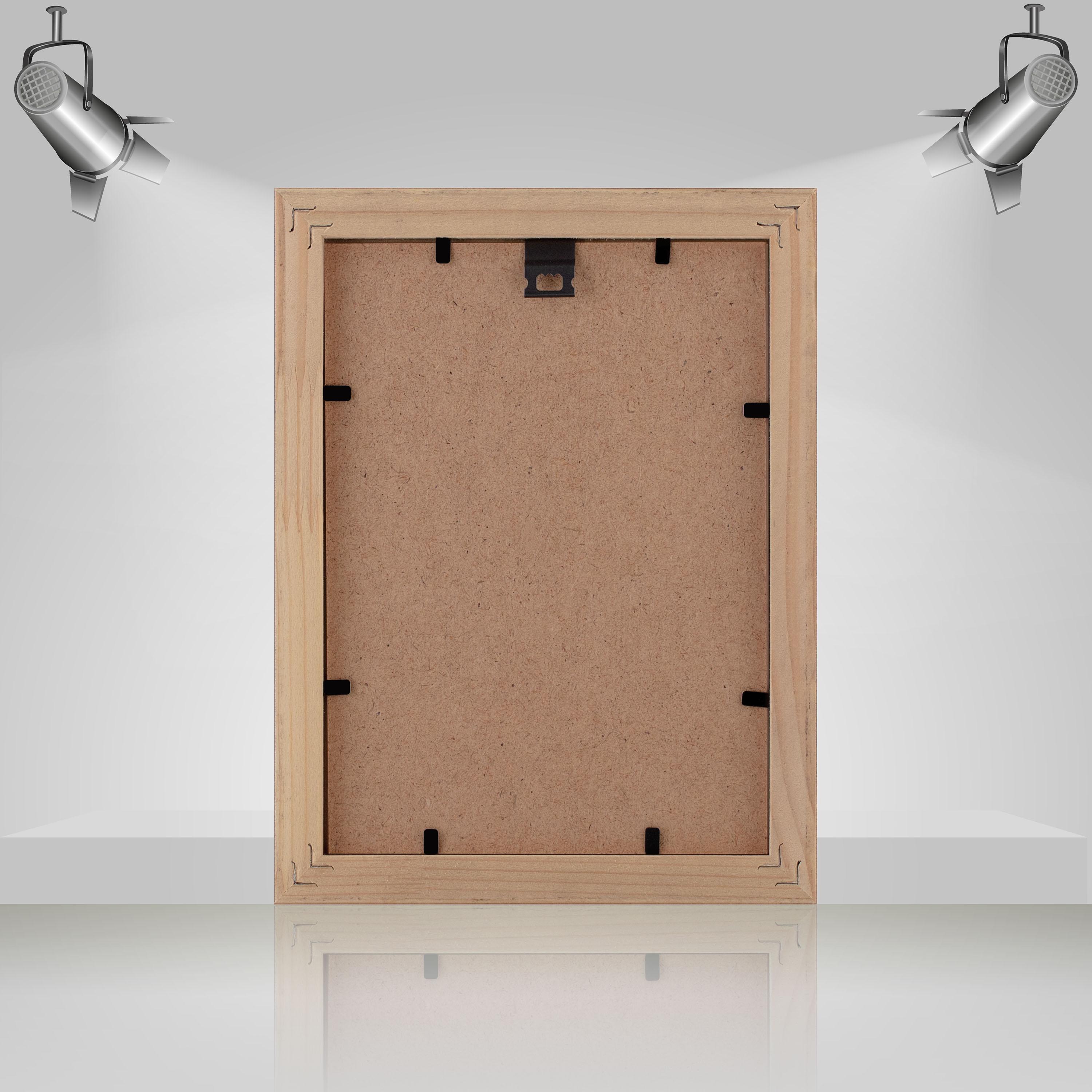 Фоторамка дерев'яна EmojiFrame 13х18 см AH2220-02 антиблікове скло 2 мм Фіолетовий - фото 4