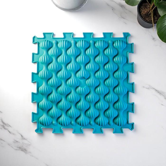 Развивающий коврик массажный Пазл ракушки 1 эл. Бирюзовый (OR00001267) - фото 2