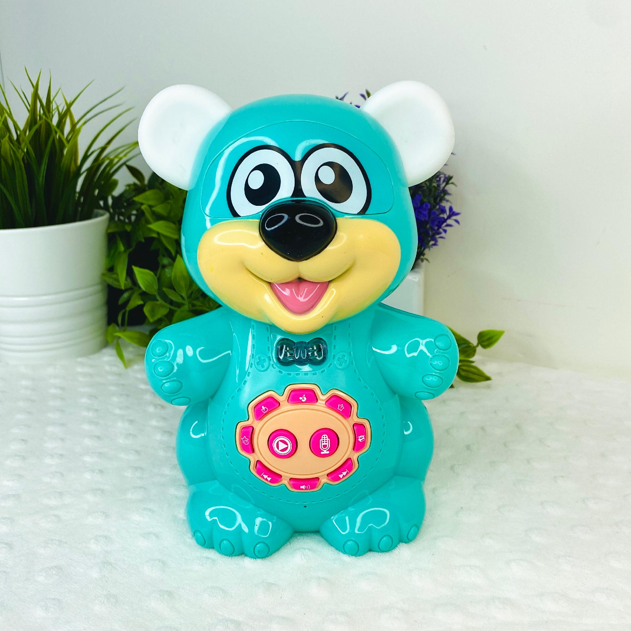 Іграшка дитяча TK Union Group Ведмедик казкар 16x16x27 см Бірюзовий (19614) - фото 4 Іграшка дитяча TK Union Group Ведмедик казкар 16x16x27 см Бірюзовий (19614) - фото 4