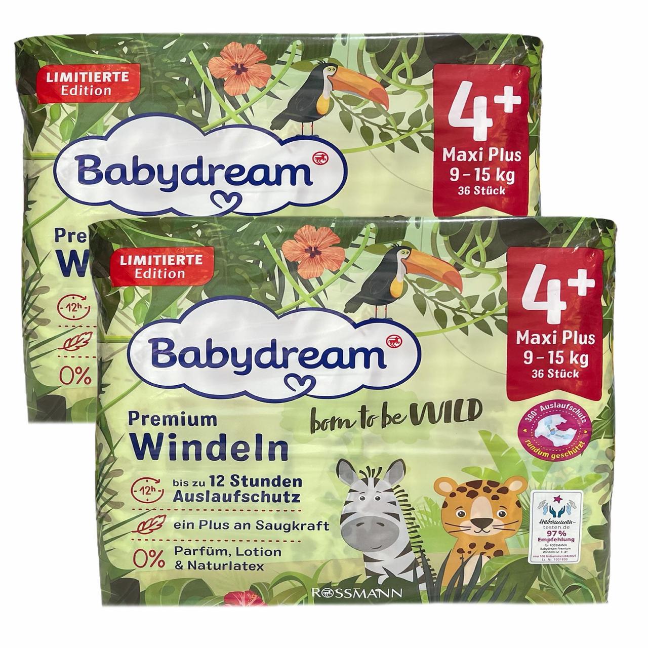 Підгузки Babydream Premium 4+ Maxi Plus 9-15 кг 72 шт. (2734368701) Підгузки Babydream Premium 4+ Maxi Plus 9-15 кг 72 шт. (2734368701)