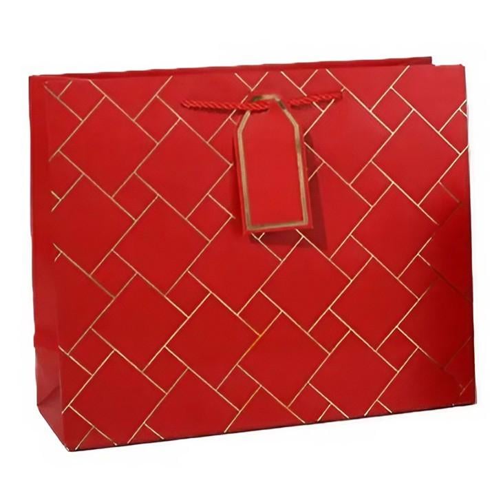 Подарунковий пакет Stenson R97047-L Geometry 32х43х13 см