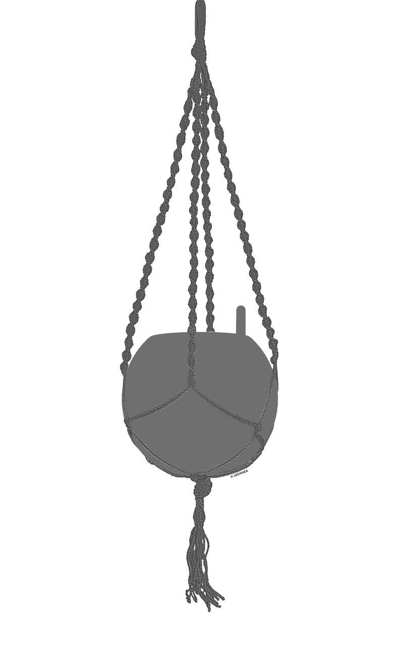 Подвес Lechuza Macramé BOHO 90 см Угольный (A-026055)