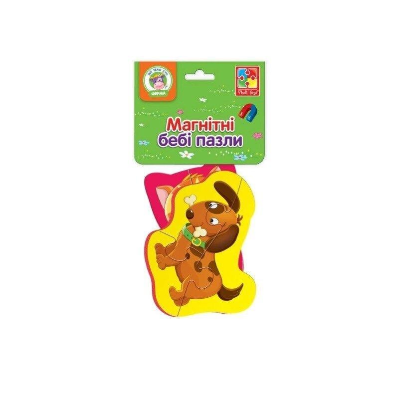 Пазли бебі магнітні Vladi Toys Котик та песик (VT3208-10)