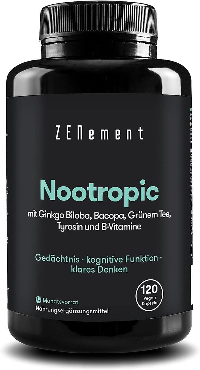 Вітаміни для імунітету Zenement Ноотропний комплекс 120 капс. (50096701)